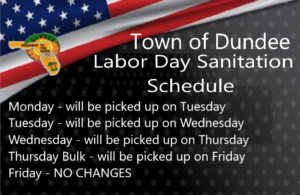 2024 Labor Day Sanitation Schedule