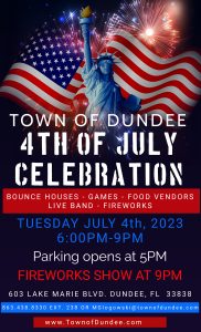 4th of July Celebration flyer