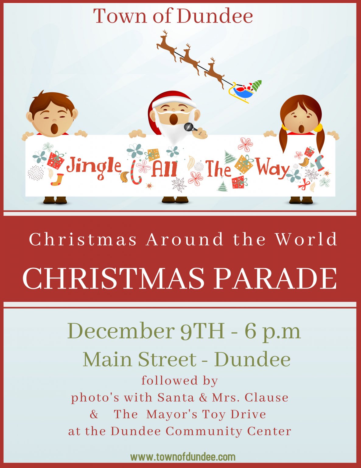 2023 Christmas Parade Flyer – Town of Dundee, Florida