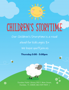 Children's Storytime at Dundee Library