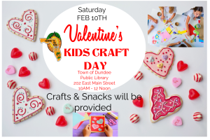Valentines Kid's Craft Day Flyer