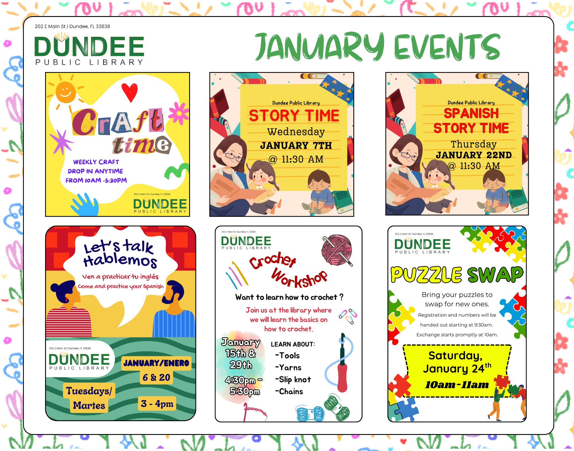 January Event Days January Events 2 – Town of Dundee, Florida