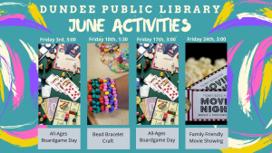 Dundee Library June 2022 Activities