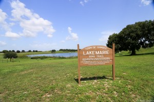 Lake Marie bike trail sign