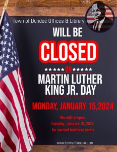 Town Closure MLK Day Flyer