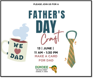 Father's Day Craft Making Flyer
